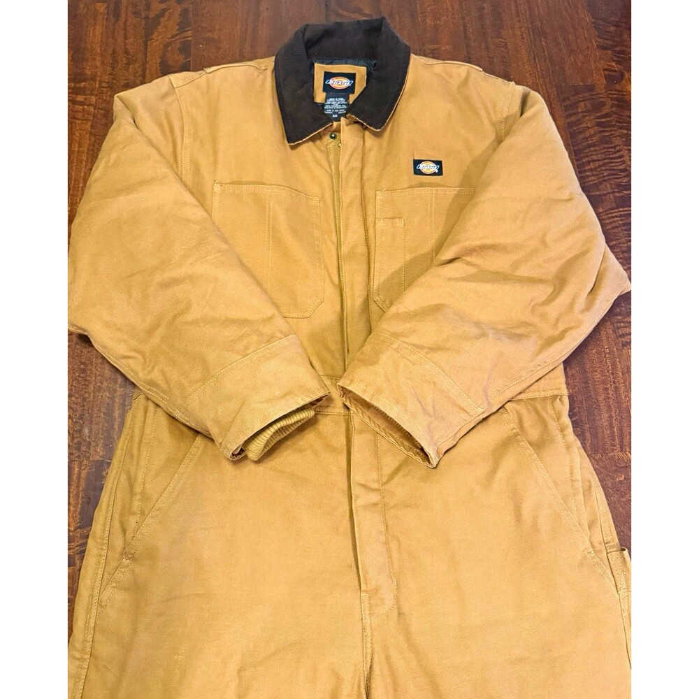 Dickies Insulated Brown Canvas Cotton Work Coveralls TV239RBD
